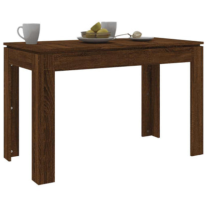 Dining Table | Brown Oak | Engineered Wood | 120x60x76 cm | Durable