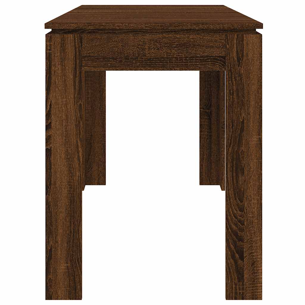 Dining Table | Brown Oak | Engineered Wood | 120x60x76 cm | Durable