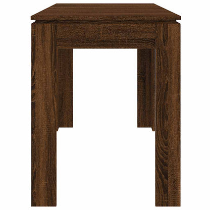 Dining Table | Brown Oak | Engineered Wood | 120x60x76 cm | Durable