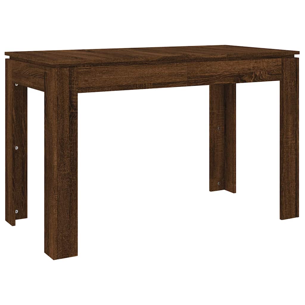 Dining Table | Brown Oak | Engineered Wood | 120x60x76 cm | Durable