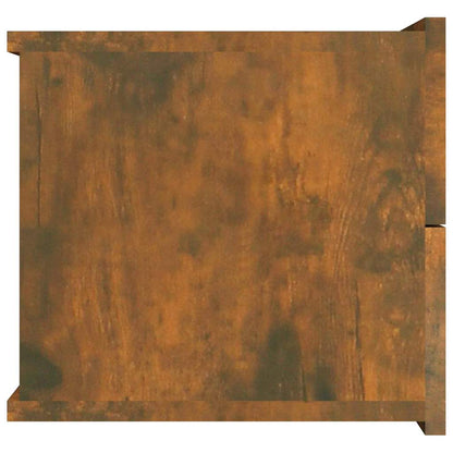 Bedside Cabinets Smoked Oak 40x30x30 cm Engineered Wood