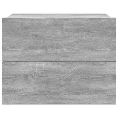 Bedside Cabinets 2 pcs Grey Sonoma 40x30x30 cm Engineered Wood