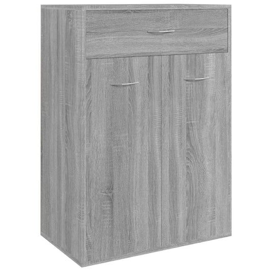 Shoe Cabinet | Grey Sonoma | Engineered Wood | Medium | Shoe Cabinet