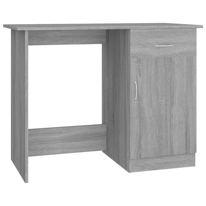 Desk Grey Sonoma 100x50x76 cm Engineered Wood
