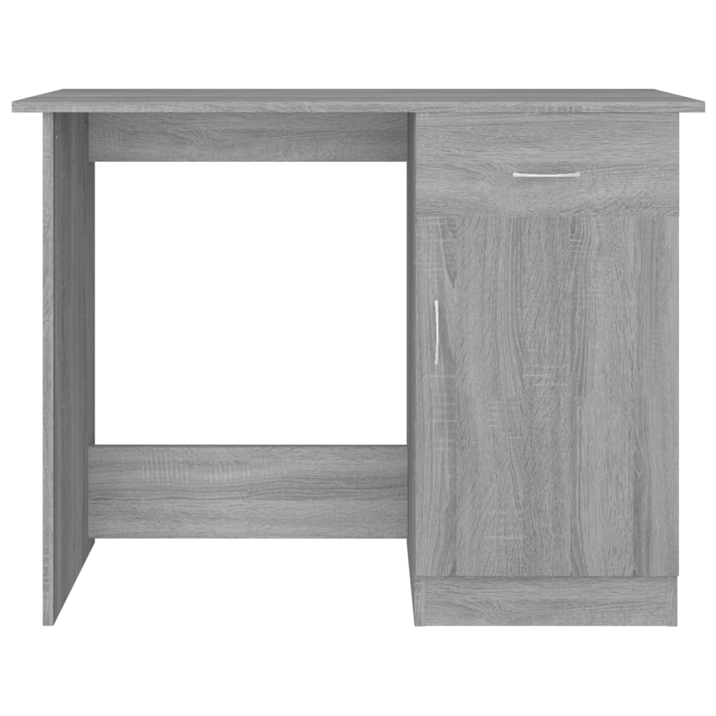 Desk Grey Sonoma 100x50x76 cm Engineered Wood