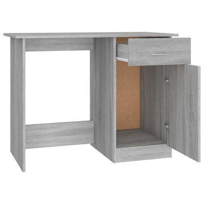 Desk Grey Sonoma 100x50x76 cm Engineered Wood