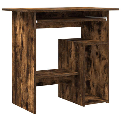 Desk Smoked Oak 80x45x74 cm Engineered Wood