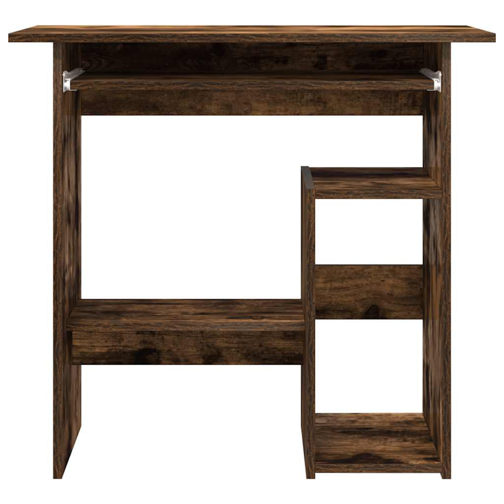 Desk Smoked Oak 80x45x74 cm Engineered Wood