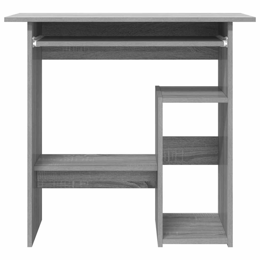 Desk Grey Sonoma 80x45x74 cm Engineered Wood