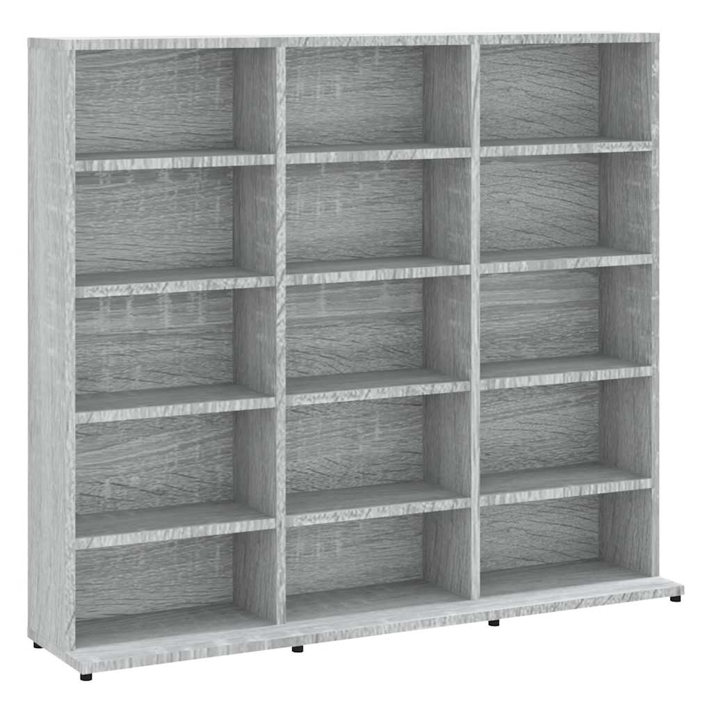 CD Cabinet Grey Sonoma 100x23x89,5 cm Engineered Wood