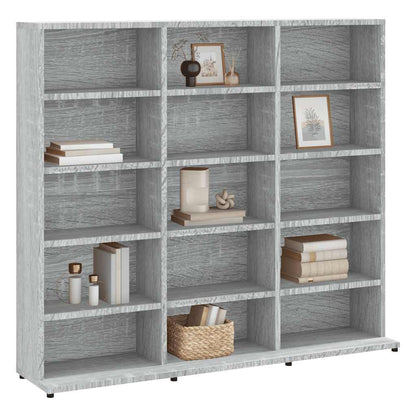 CD Cabinet Grey Sonoma 100x23x89,5 cm Engineered Wood