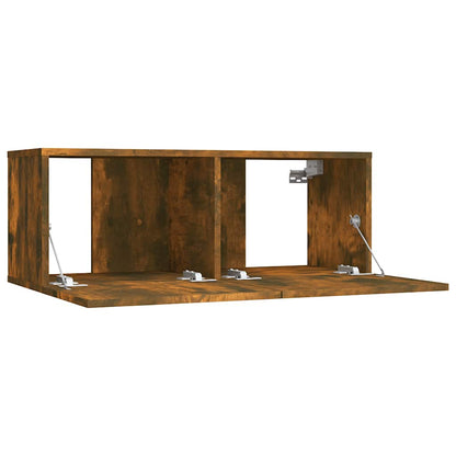TV Cabinet Smoked Oak 80x30x30 cm Engineered Wood