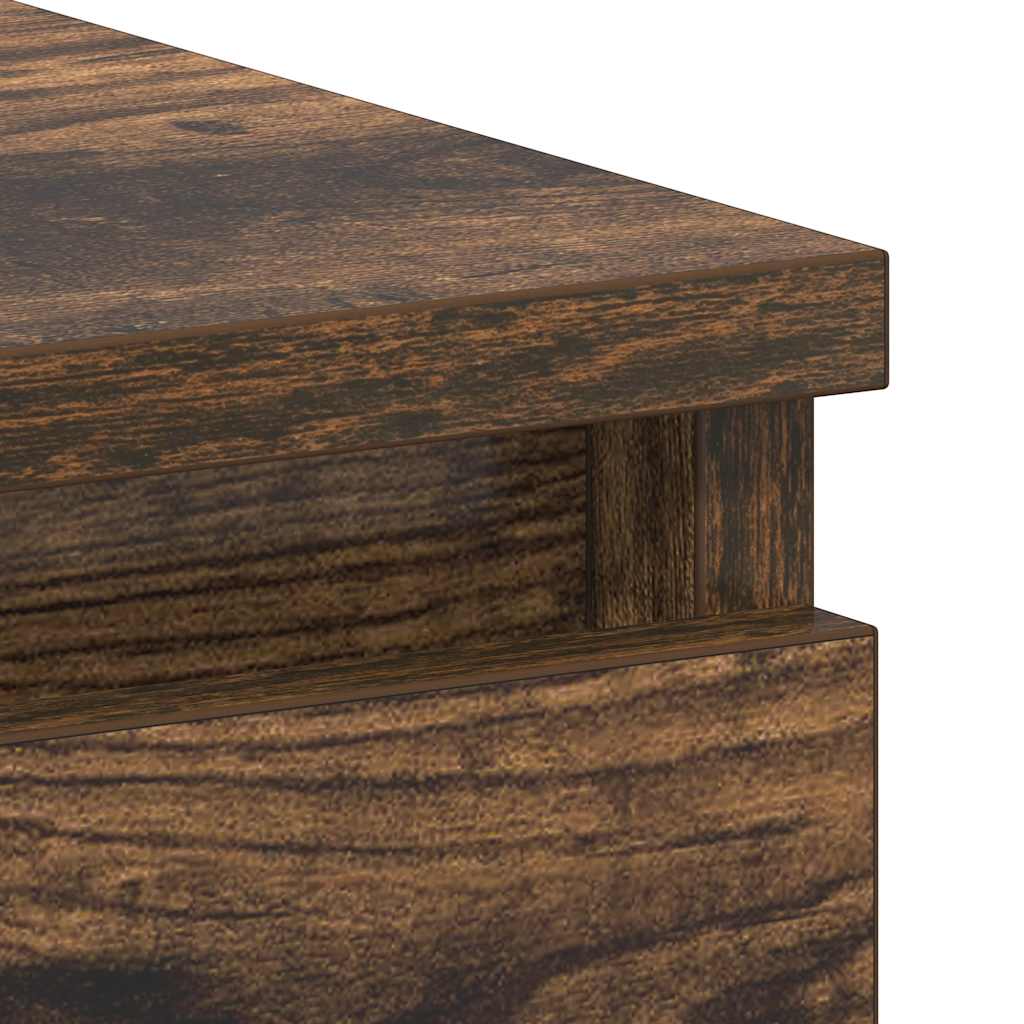 Desk Smoked Oak 90x45x76 cm Engineered Wood
