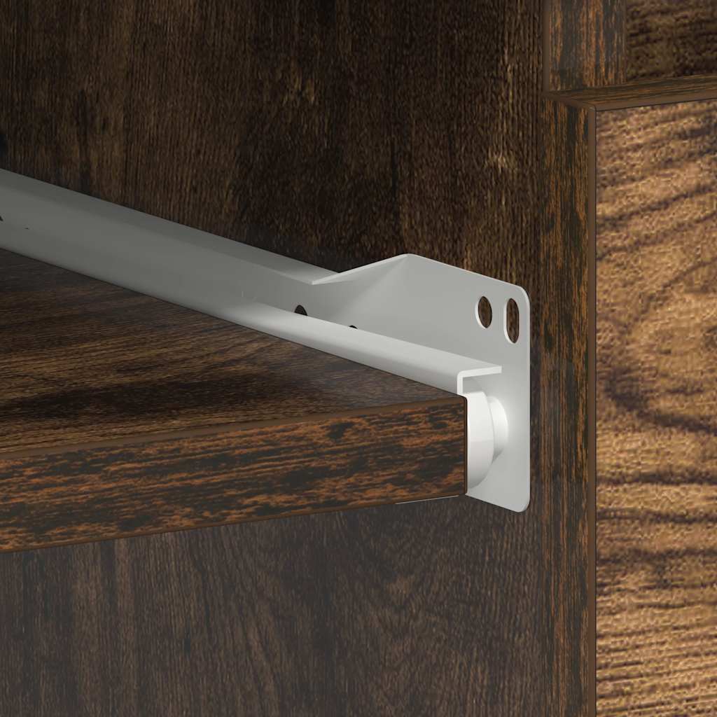 Desk Smoked Oak 90x45x76 cm Engineered Wood