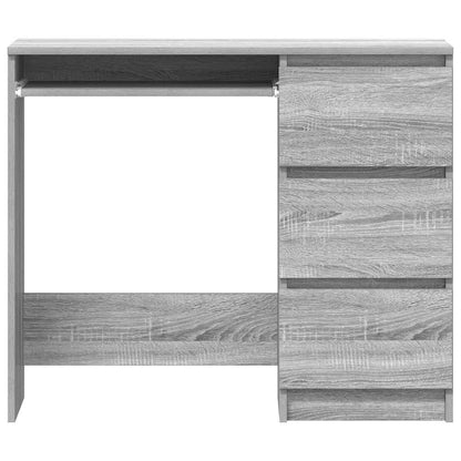 Desk Grey Sonoma 90x45x76 cm Engineered Wood