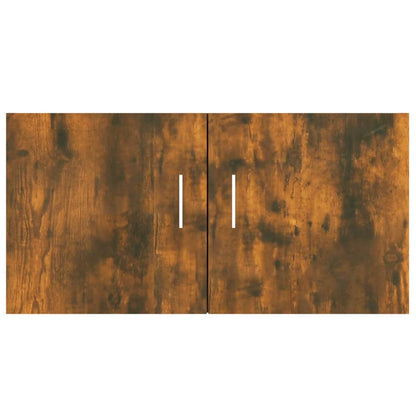 Wall Mounted Cabinet Smoked Oak 80x39x40 cm Engineered Wood