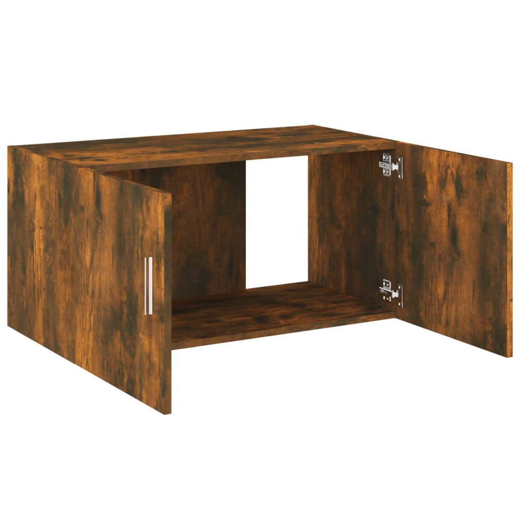 Wall Mounted Cabinet Smoked Oak 80x39x40 cm Engineered Wood