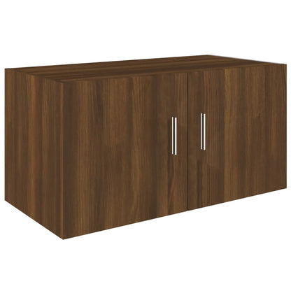 Wall Mounted Cabinet Brown Oak 80x39x40 cm Engineered Wood