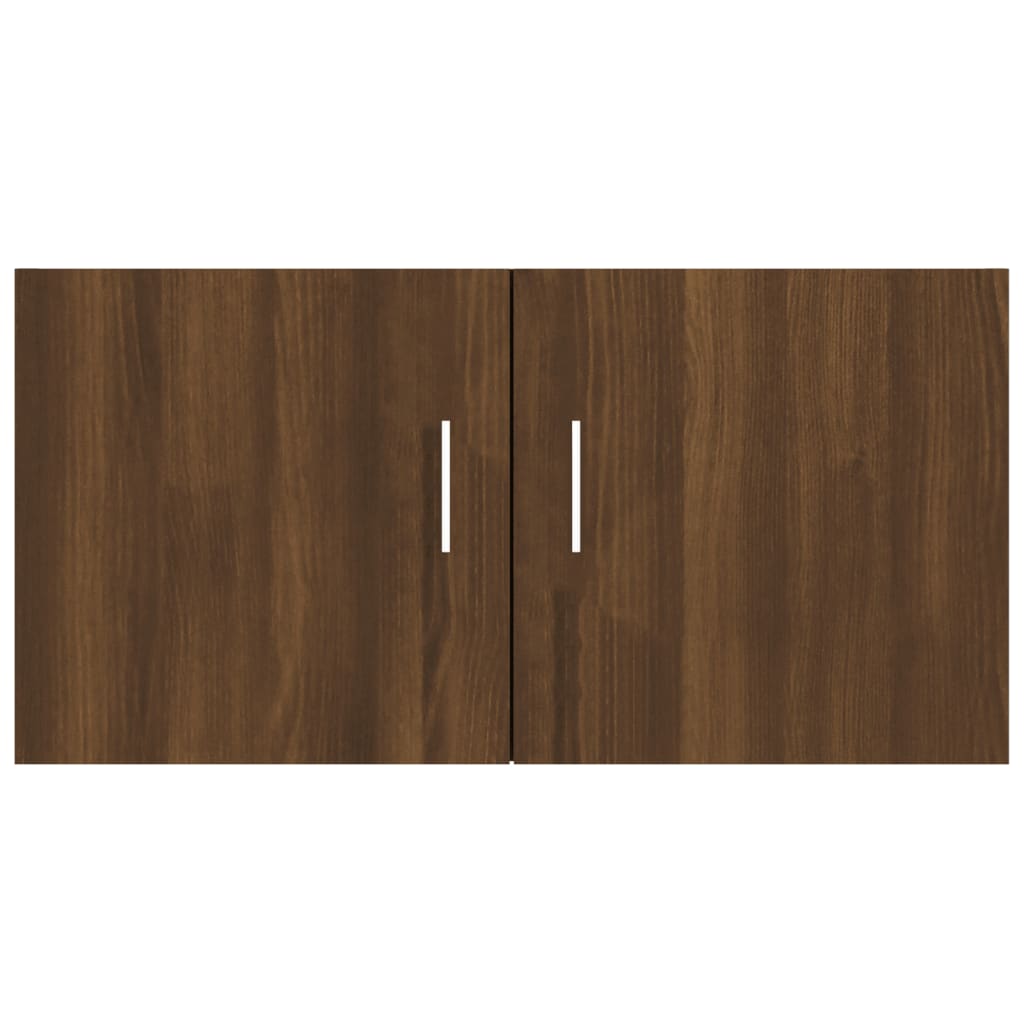 Wall Mounted Cabinet Brown Oak 80x39x40 cm Engineered Wood