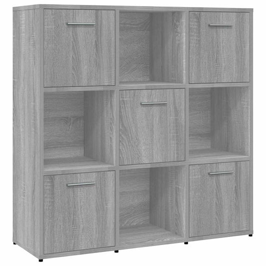 Book Cabinet Grey Sonoma 90x30x90 cm Engineered Wood