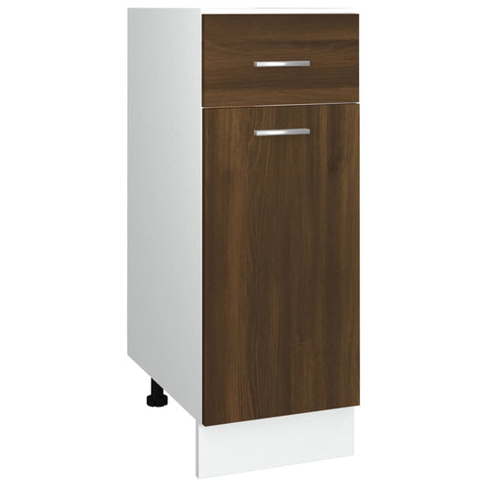 Drawer Bottom Cabinet Lyon Brown Oak 30x46x81.5 cm Engineered Wood