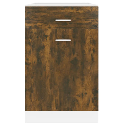 Drawer Bottom Cabinet Lyon Smoked Oak 50x46x81.5 cm Engineered Wood