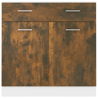 Drawer Bottom Cabinet Lyon Smoked Oak 80x46x81.5 cm Engineered Wood