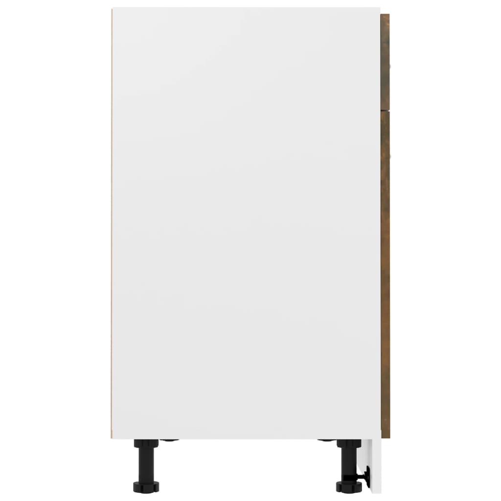 Drawer Bottom Cabinet Lyon Smoked Oak 80x46x81.5 cm Engineered Wood