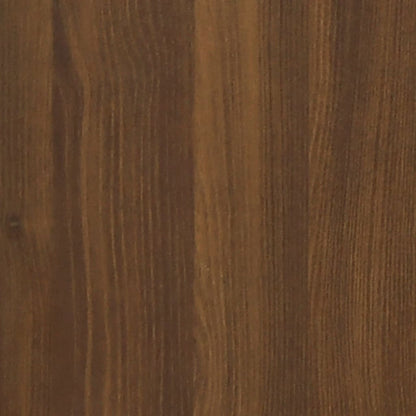 Microwave Cabinet Lyon Brown Oak 60x57x207 cm Engineered Wood