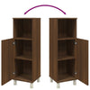 Bathroom Cabinet Brown Oak 30x30x95 cm Engineered Wood