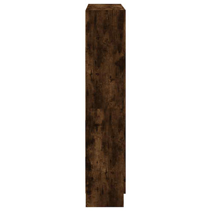 Book Cabinet Smoked Oak 82,5x30,5x150 cm Engineered Wood
