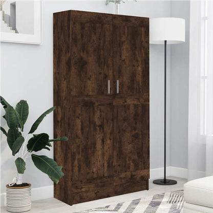 Book Cabinet Smoked Oak 82,5x30,5x150 cm Engineered Wood