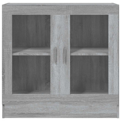 Vitrine Cabinet Grey Sonoma 82,5x30,5x80 cm Engineered Wood
