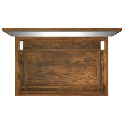 2 Piece Bathroom Furniture Set Smoked Oak Engineered Wood