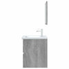 2 Piece Bathroom Furniture Set Grey Sonoma Engineered Wood