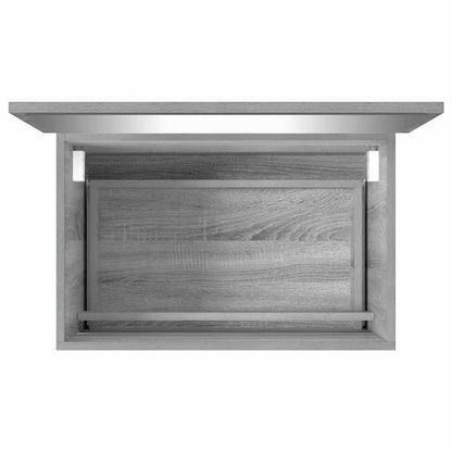 2 Piece Bathroom Furniture Set Grey Sonoma Engineered Wood