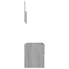 2 Piece Bathroom Furniture Set Grey Sonoma Engineered Wood