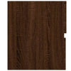 2 Piece Bathroom Furniture Set Brown Oak Engineered Wood