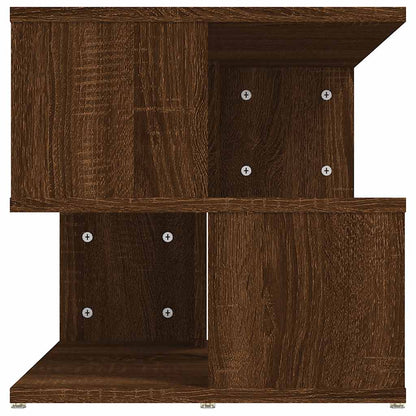 Side Table Brown Oak 40x40x40 cm Engineered Wood