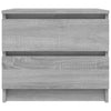 Bed Cabinet Grey Sonoma 50x39x43.5 cm Engineered Wood