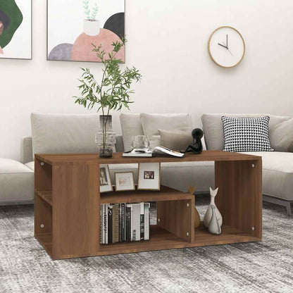 Coffee Table | Brown Oak | Engineered Wood | 100x50x40 cm | Coffee Table