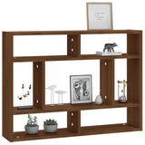 Wall Shelf Brown Oak 75x16x55 cm Engineered Wood