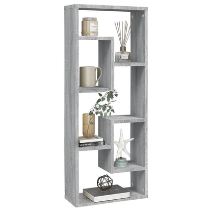 Wall Shelf Grey Sonoma 36x16x90 cm Engineered Wood