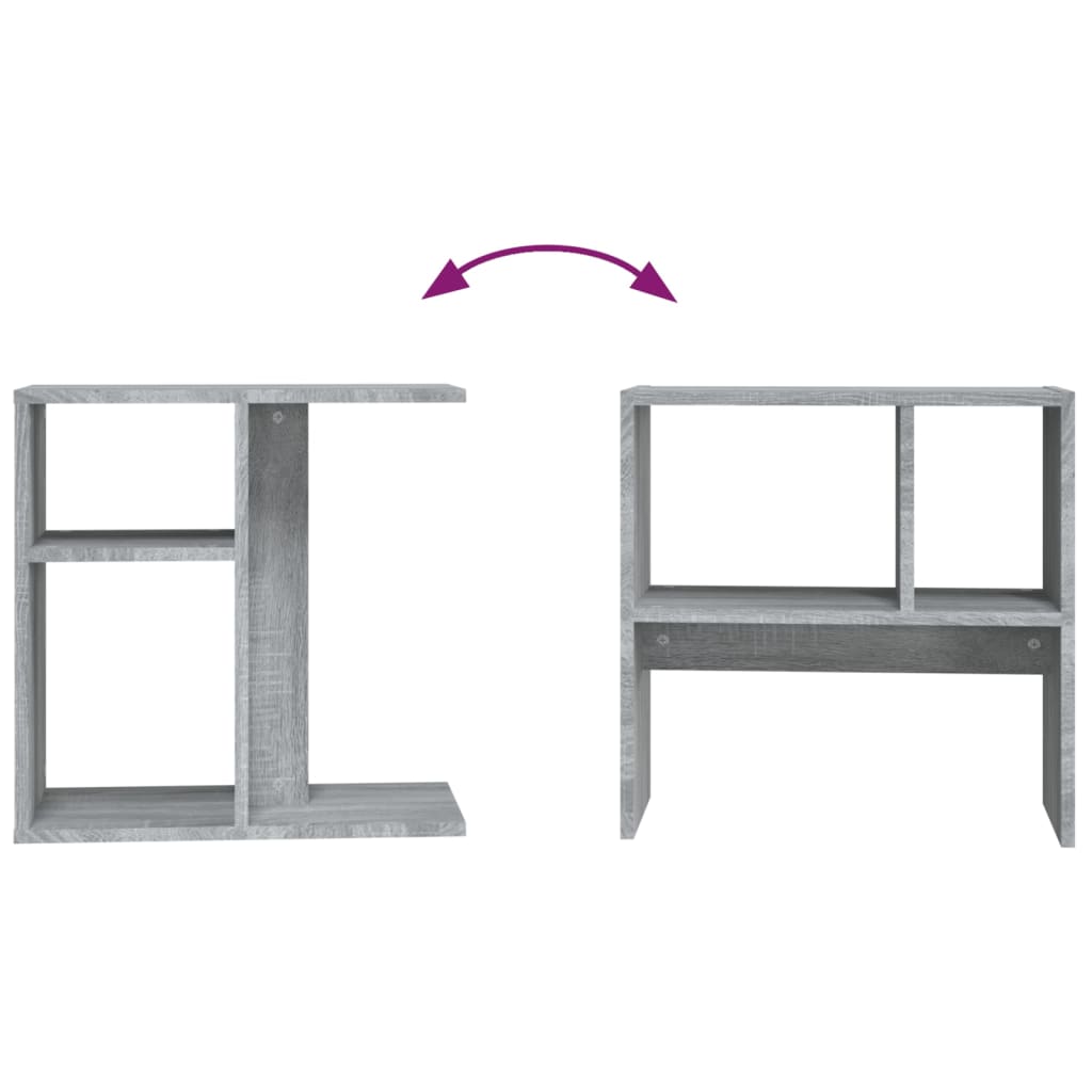 Side Table Grey Sonoma 50x30x50 cm Engineered Wood