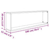 Wall Cube Shelves 2 pcs Grey Sonoma 100x15x30 cm Engineered Wood