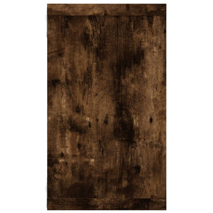 Wall Cube Shelves 2 pcs Smoked Oak 80x15x26.5 cm Engineered Wood