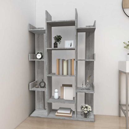 Book Cabinet Grey Sonoma 86x25,5x140 cm Engineered Wood