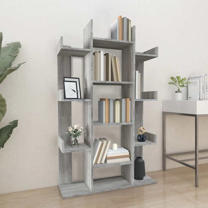 Book Cabinet Grey Sonoma 86x25,5x140 cm Engineered Wood