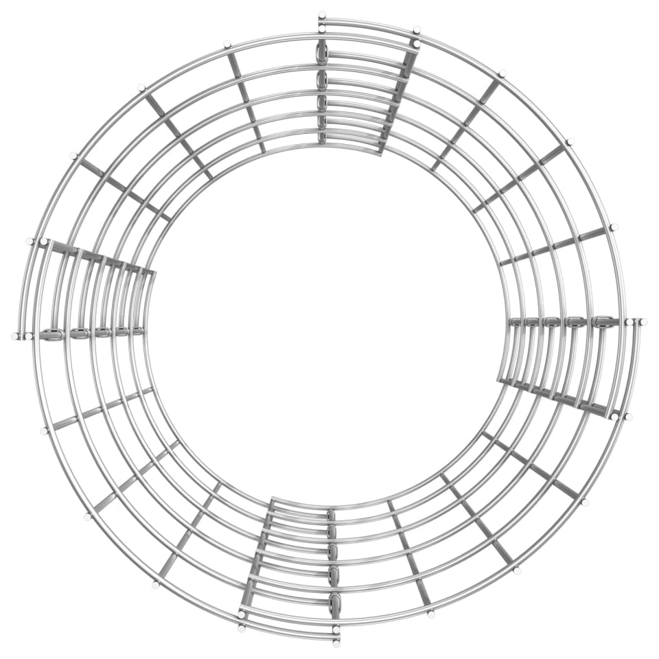 Circular Gabion Pole Galvanised Steel Ø30x50 cm