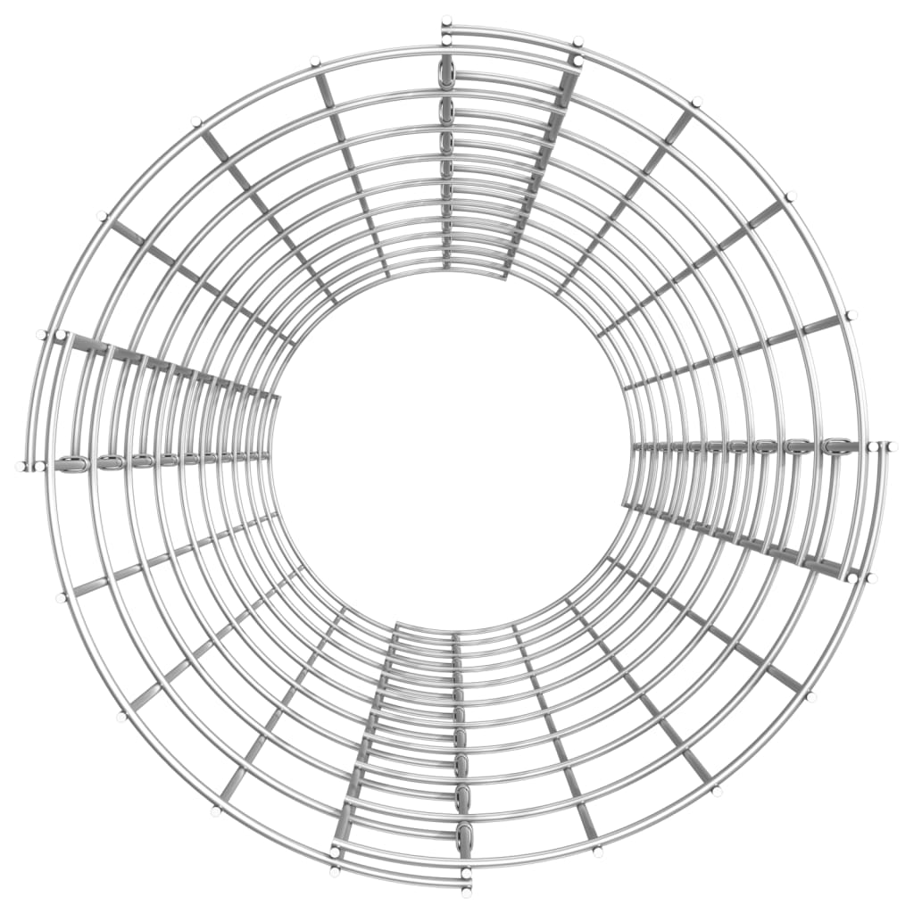 Circular Gabion Pole Galvanised Steel Ø30x100 cm